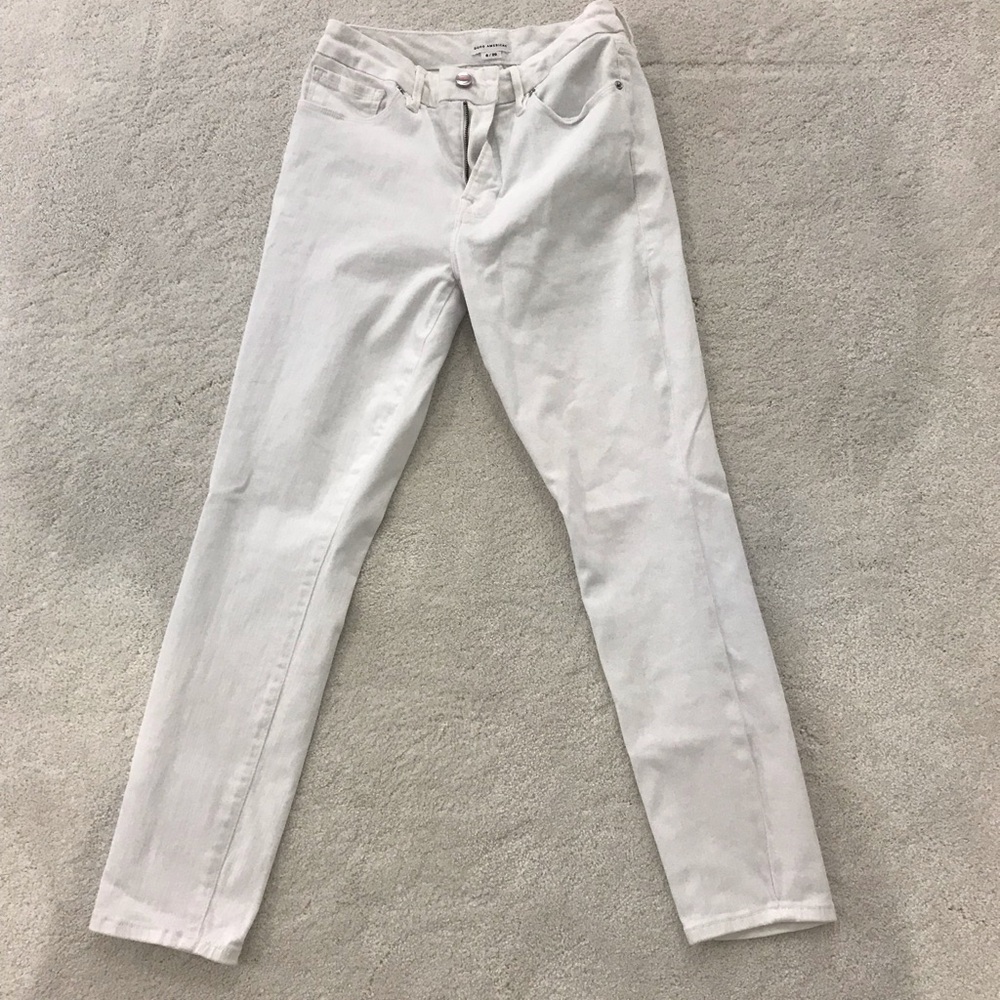Good American White Skinny Jeans